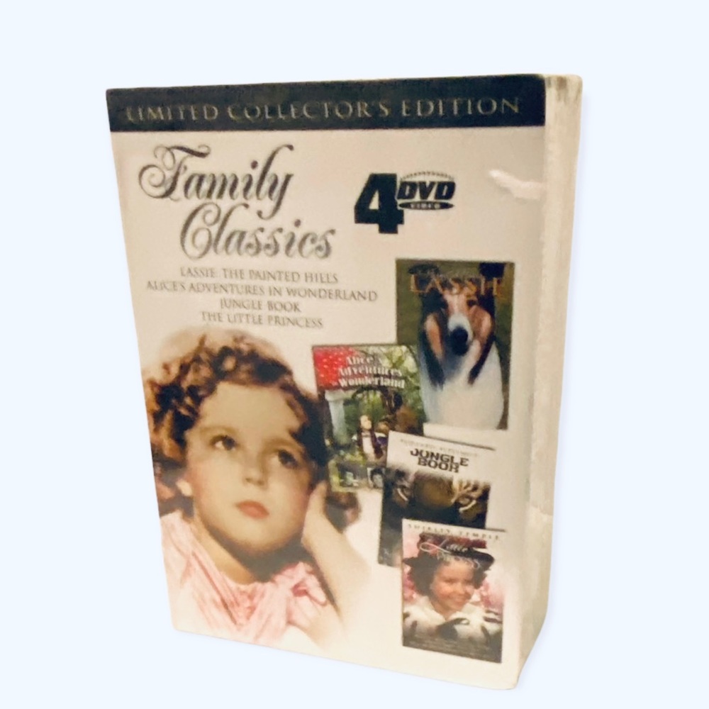 Sealed Shirley Temple DVD Movie Box Set Lassie Alice in Wonderland Jungle Book - Picture 2 of 4